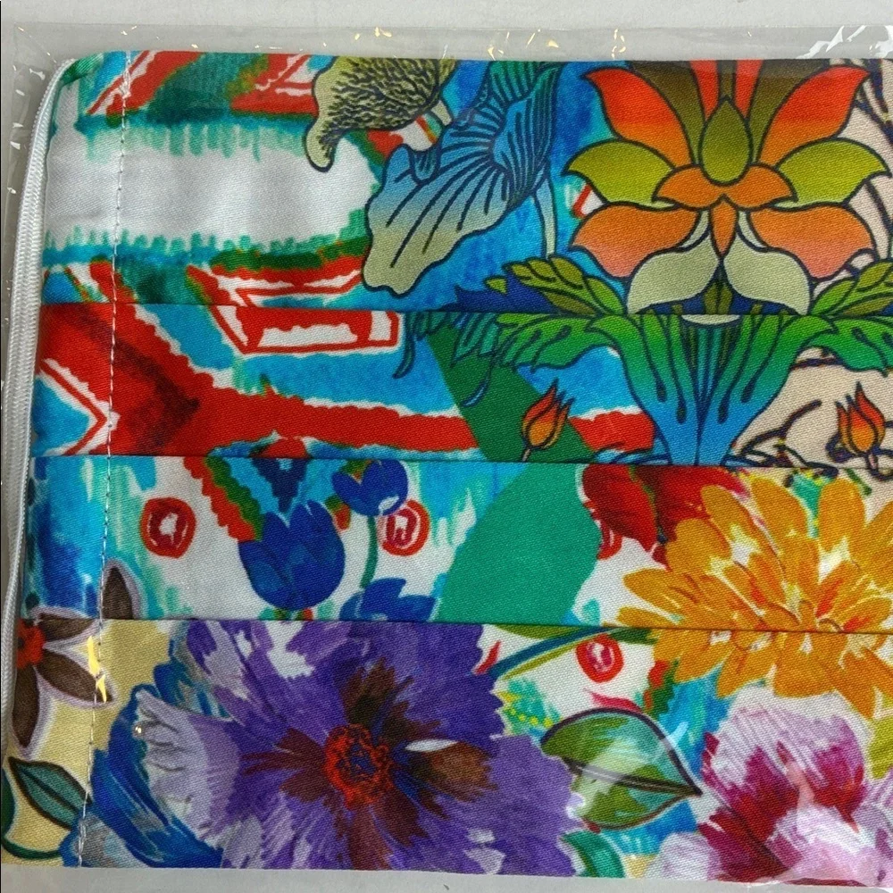 Johnny Was Mask Lot - Set of 2 NEW Silk Masks Boho Floral Bohemian Maximalists